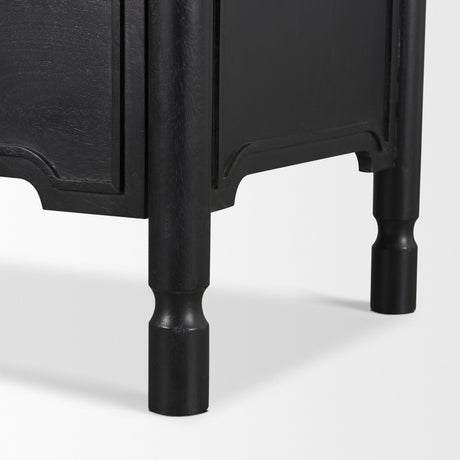 Phil Black Wood 2 Drawer Accent Cabinet from Mercana - Luna Furniture