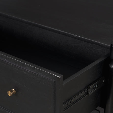 Phil Black Wood 2 Drawer Accent Cabinet from Mercana - Luna Furniture