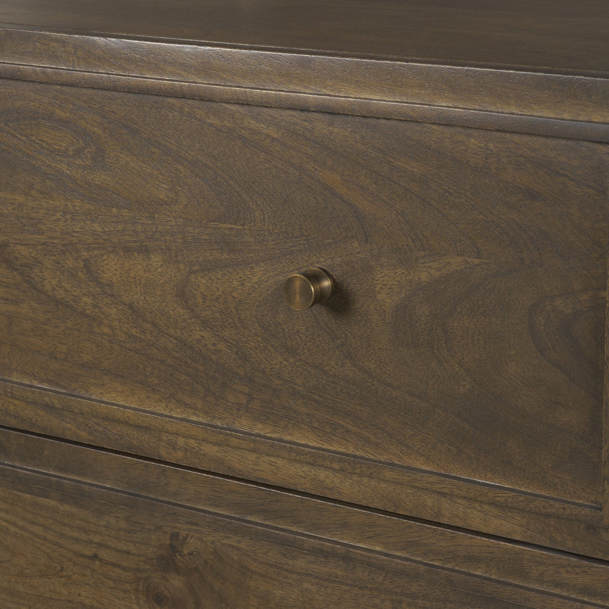 Phil Dark Brown Wood 2 Drawer Accent Cabinet from Mercana - Luna Furniture