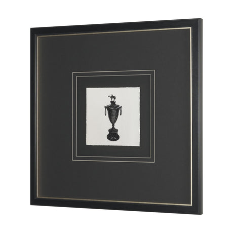 Equestrian Etching II by Mercana Studio Hand-Embellished Textured Framed Artwork Matted under Glass from Mercana - Luna Furniture