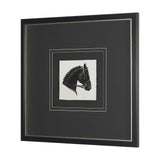 Equestrian Etching IV by Mercana Studio Hand-Embellished Textured Framed Artwork Matted under Glass from Mercana - Luna Furniture