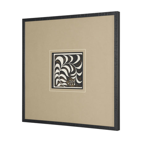 Spanish Tile Dark IV by Mercana Studio Textured Framed Artwork Matted under Glass from Mercana - Luna Furniture