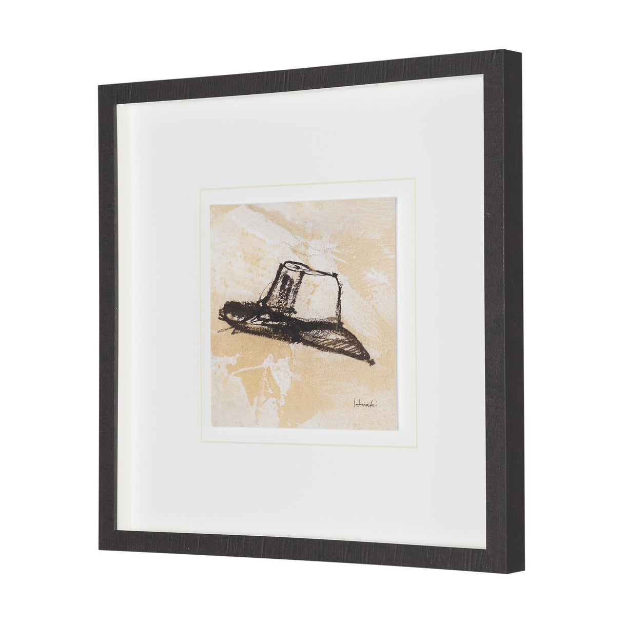 Straw by Mercana Studio Hand-Embellished Textured Framed Artwork Matted under Glass from Mercana - Luna Furniture