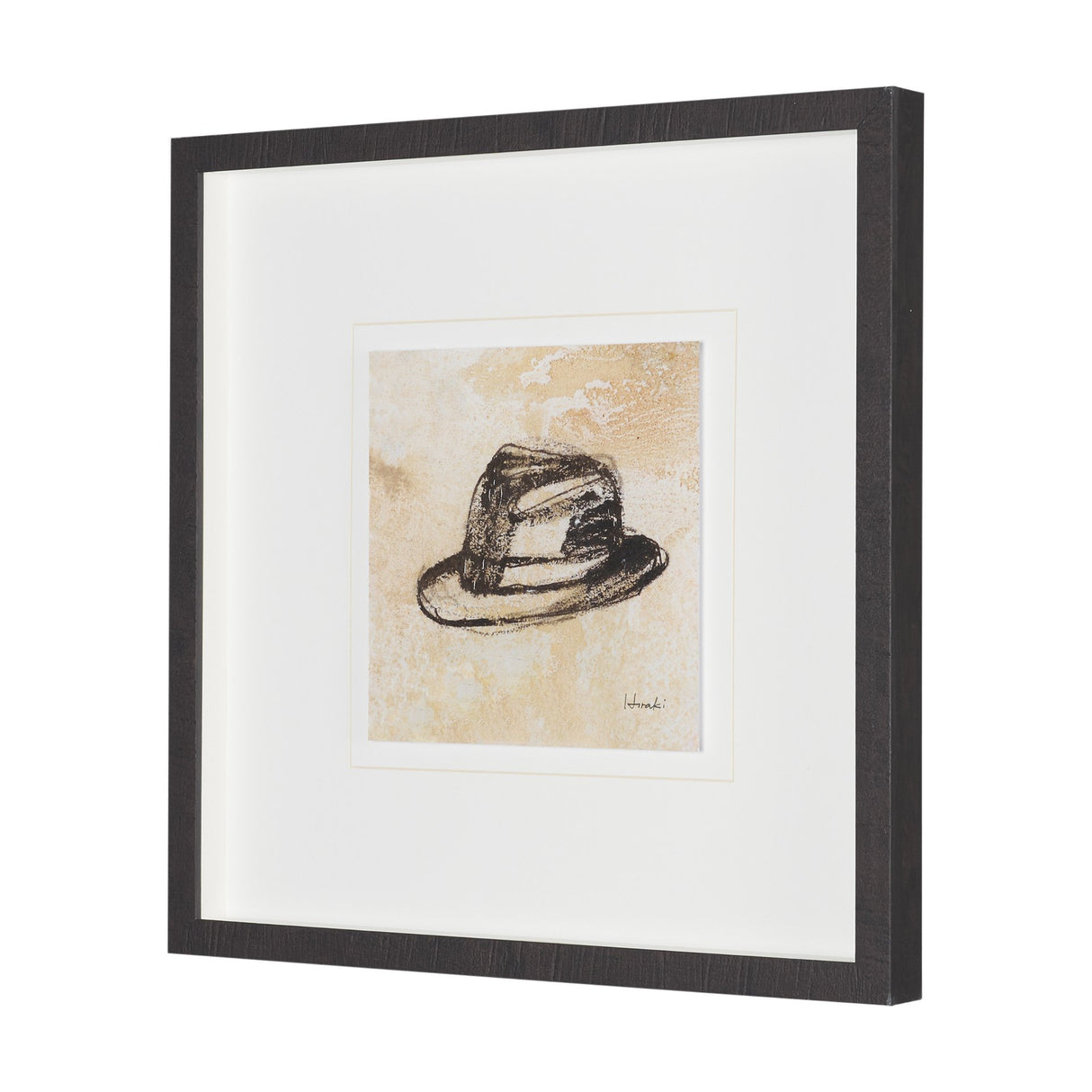 Fedora by Mercana Studio Hand-Embellished Textured Framed Artwork Matted under Glass from Mercana - Luna Furniture