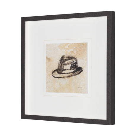 Fedora by Mercana Studio Hand-Embellished Textured Framed Artwork Matted under Glass from Mercana - Luna Furniture