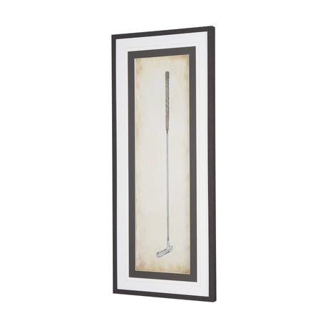 Vintage Golf Club II by Mercana Studio Hand-Embellished Textured Framed Artwork Matted under Glass from Mercana - Luna Furniture