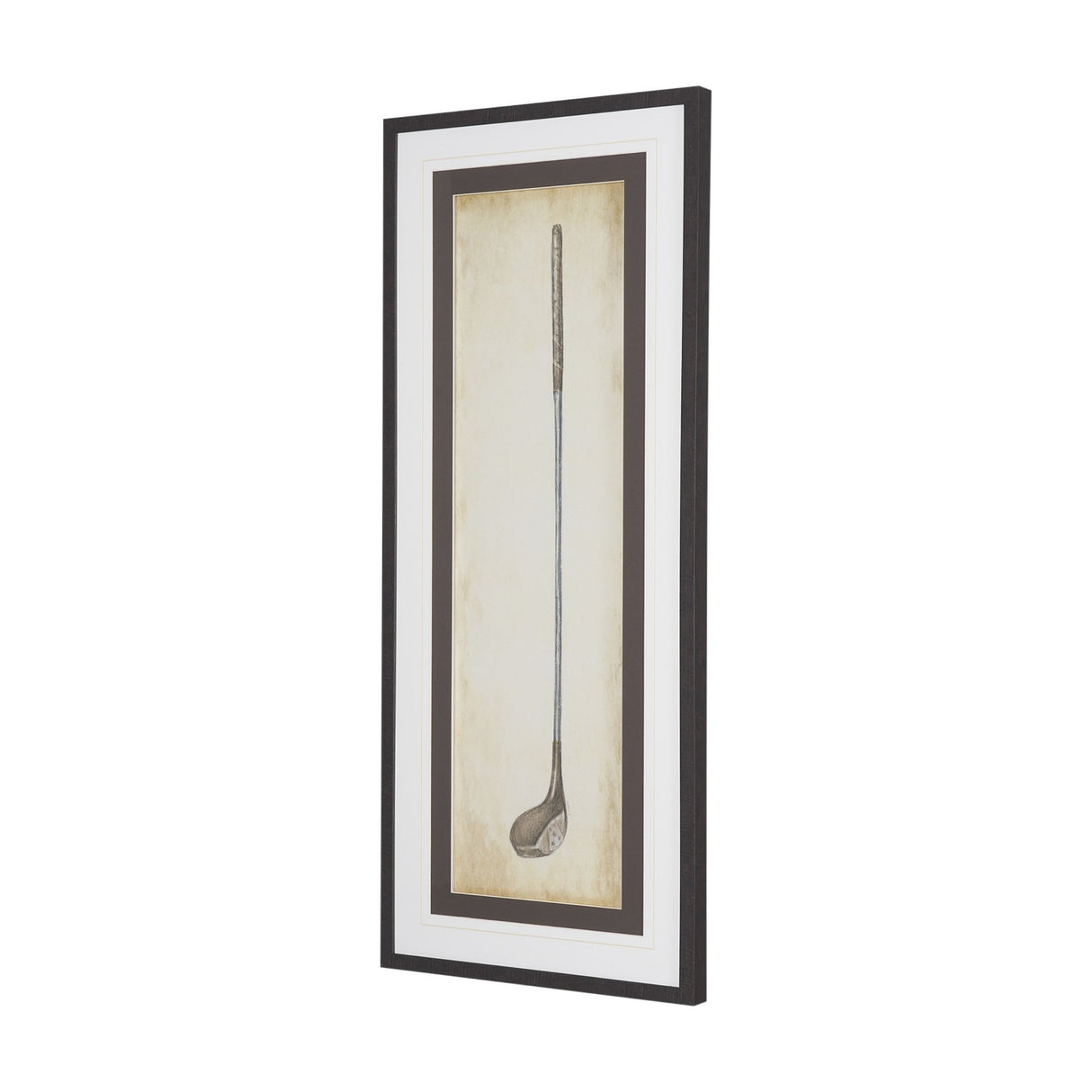 Vintage Golf Club I by Mercana Studio Hand-Embellished Textured Framed Artwork Matted under Glass from Mercana - Luna Furniture