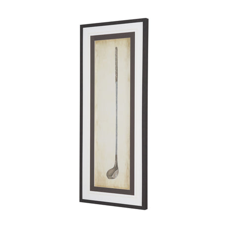 Vintage Golf Club I by Mercana Studio Hand-Embellished Textured Framed Artwork Matted under Glass from Mercana - Luna Furniture