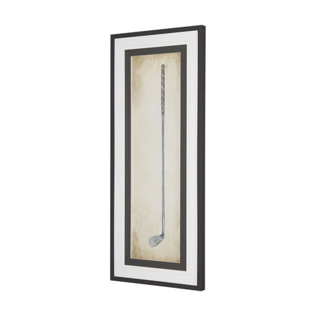 Vintage Golf Club III by Mercana Studio Hand-Embellished Textured Framed Artwork Matted under Glass from Mercana - Luna Furniture