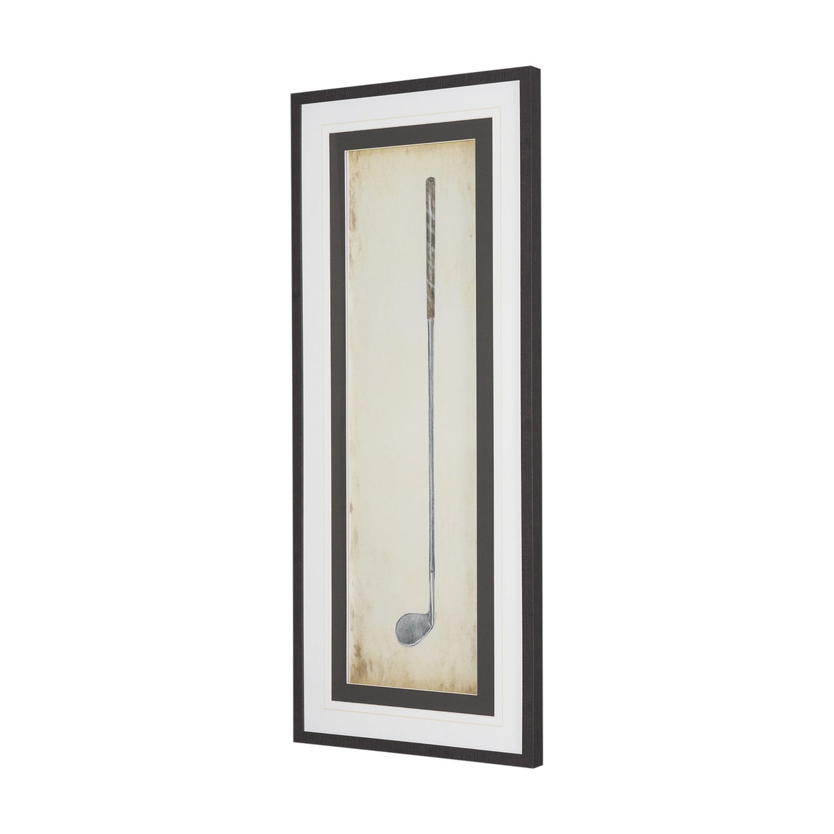 Vintage Golf Club IV by Mercana Studio Hand-Embellished Textured Framed Artwork Matted under Glass from Mercana - Luna Furniture
