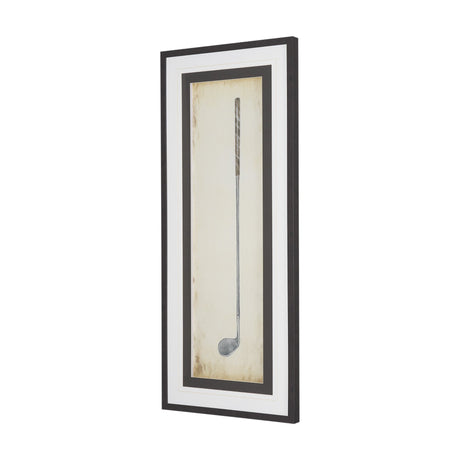 Vintage Golf Club IV by Mercana Studio Hand-Embellished Textured Framed Artwork Matted under Glass from Mercana - Luna Furniture