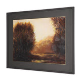 Golden Quiet II by Mercana Studio Hand-Embellished Textured Framed Artwork Matted under Glass from Mercana - Luna Furniture