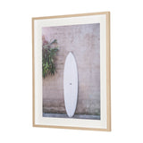 White Surfboard by Shot By Clint Framed Photo Print Matted under Glass from Mercana - Luna Furniture