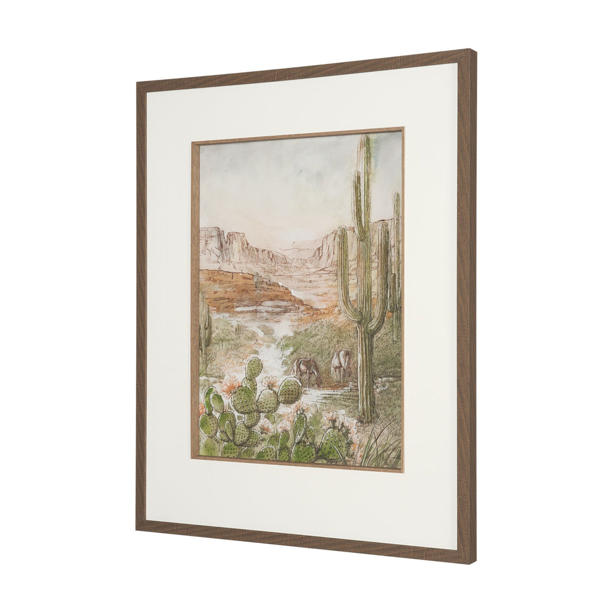 Red Rock Country III by Mercana Studio Hand-Embellished Framed Artwork Matted under Glass from Mercana - Luna Furniture