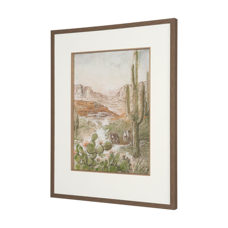 Red Rock Country III by Mercana Studio Hand-Embellished Framed Artwork Matted under Glass from Mercana - Luna Furniture