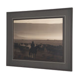Golden Hour Cowboy Herd by Andreas Magnusson Textured FramedPhoto Print Matted under Glass from Mercana - Luna Furniture