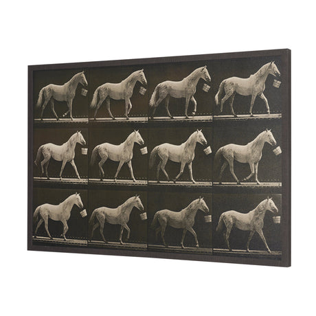 Walking Tall by Eadweard Muybridge Textured Framed CanvasPhoto Print from Mercana - Luna Furniture