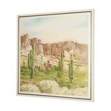 Cactus Country II by Mercana Studio Hand-Embellished Textured Framed Canvas Artwork from Mercana - Luna Furniture