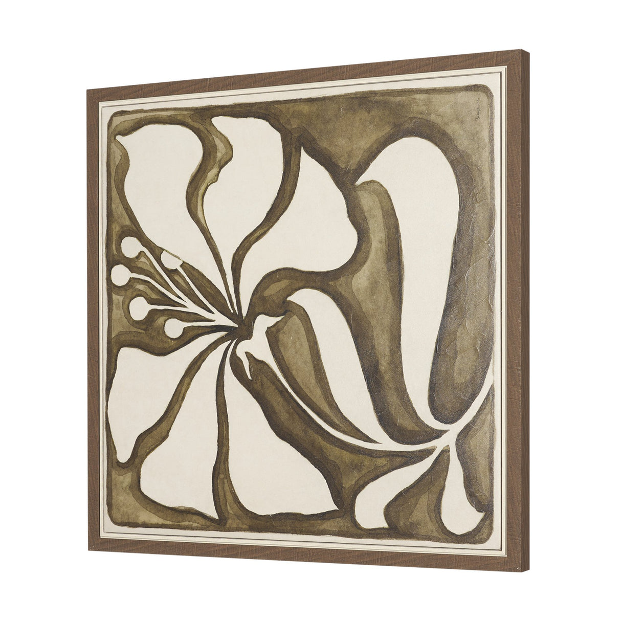 Spanish Tile Light II by Mercana Studio Hand-Embellished Textured Framed Canvas Artwork from Mercana - Luna Furniture