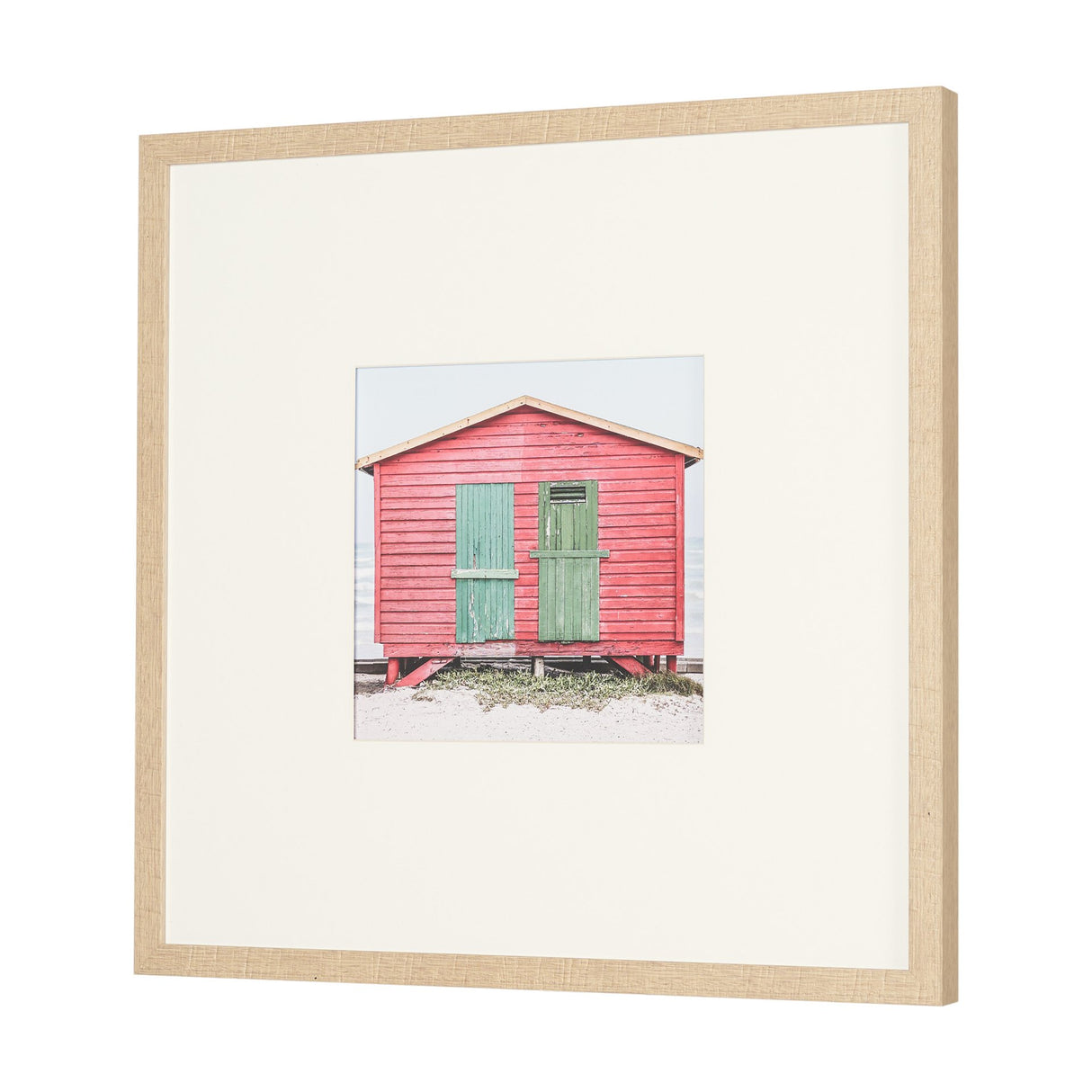 Beachfront Cabin by Shot By Clint Framed Photo Print Matted Under Glass from Mercana - Luna Furniture