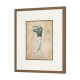 Golf Swing I by Mercana Studio Hand-Embellished Framed Artwork Matted under Glass from Mercana - Luna Furniture