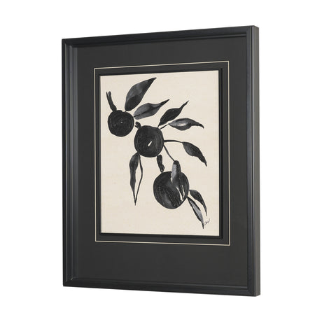 Orange Tree by Cristina Bartl Villa Hand-Embellished Textured Framed Artwork Matted under Glass from Mercana - Luna Furniture