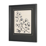 Fan Leaves by Cristina Bartl Villa Hand-Embellished Textured Framed Artwork Matted under Glass from Mercana - Luna Furniture