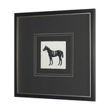 Equestrian Etching I by Mercana Studio Hand-Embellished Textured Framed Artwork Matted under Glass from Mercana - Luna Furniture
