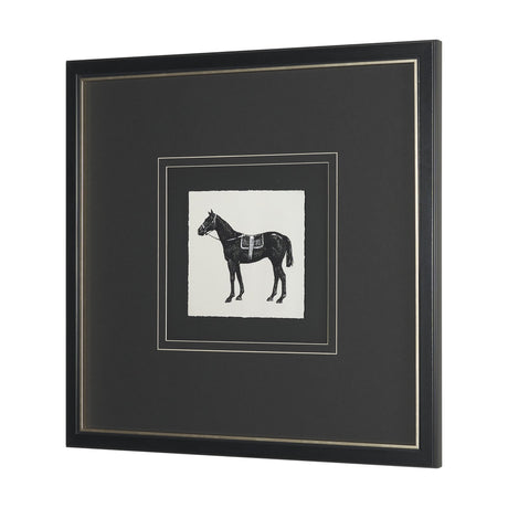 Equestrian Etching I by Mercana Studio Hand-Embellished Textured Framed Artwork Matted under Glass from Mercana - Luna Furniture