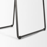 Thornton I Dark Brown Faux-Leather Seat Black Iron Frame Dining Chair, Set of 2 from Mercana - Luna Furniture
