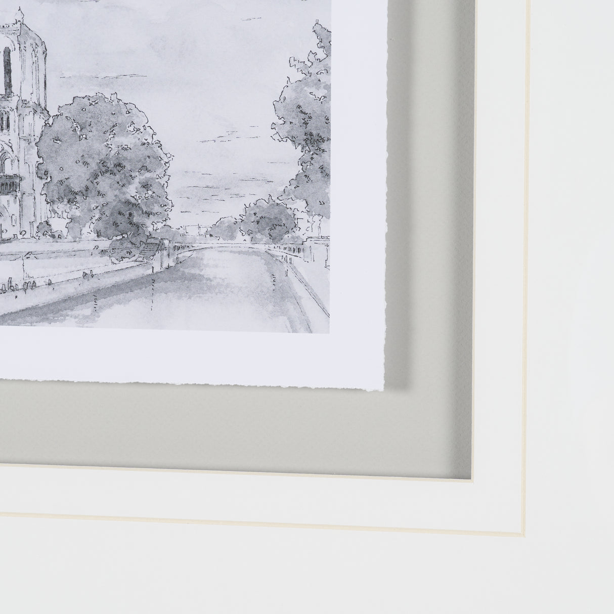 Water Side I by PanPan a Framed Art Print Matted under Glass from Mercana - Luna Furniture
