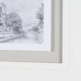 Water Side II by PanPan a Framed Art Print Matted under Glass from Mercana - Luna Furniture