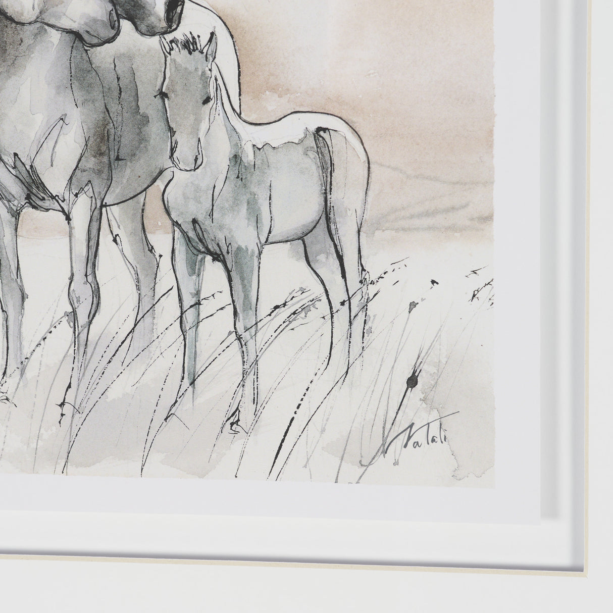 Elegant Beauties by Mercana Studio Framed Artwork Matted Under Glass (Set of 2) from Mercana - Luna Furniture