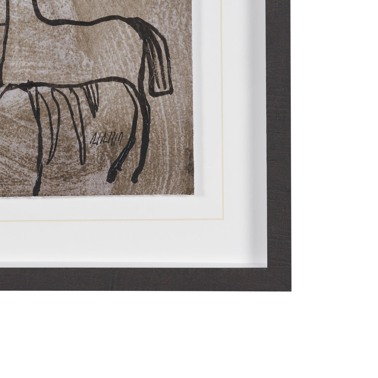 Buckskin by Mercana Studio Hand-Embellished Textured Framed Artwork Matted Under Glass from Mercana - Luna Furniture