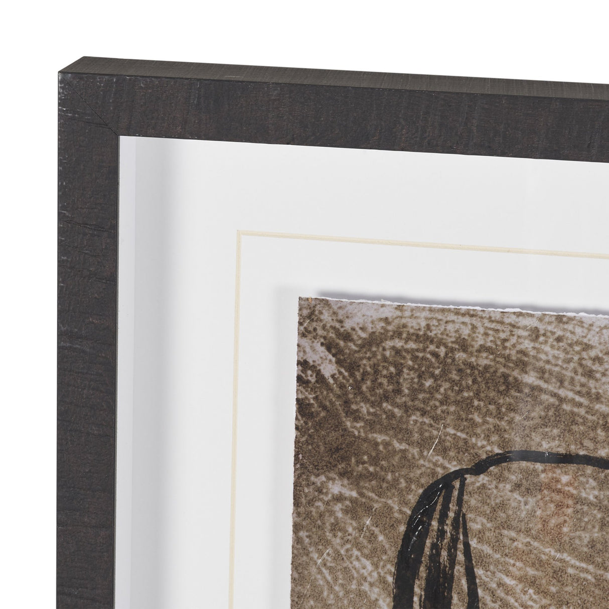 Buckskin by Mercana Studio Hand-Embellished Textured Framed Artwork Matted Under Glass from Mercana - Luna Furniture