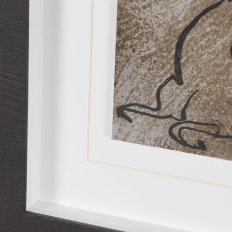 Buckskin by Mercana Studio Hand-Embellished Textured Framed Artwork Matted Under Glass from Mercana - Luna Furniture