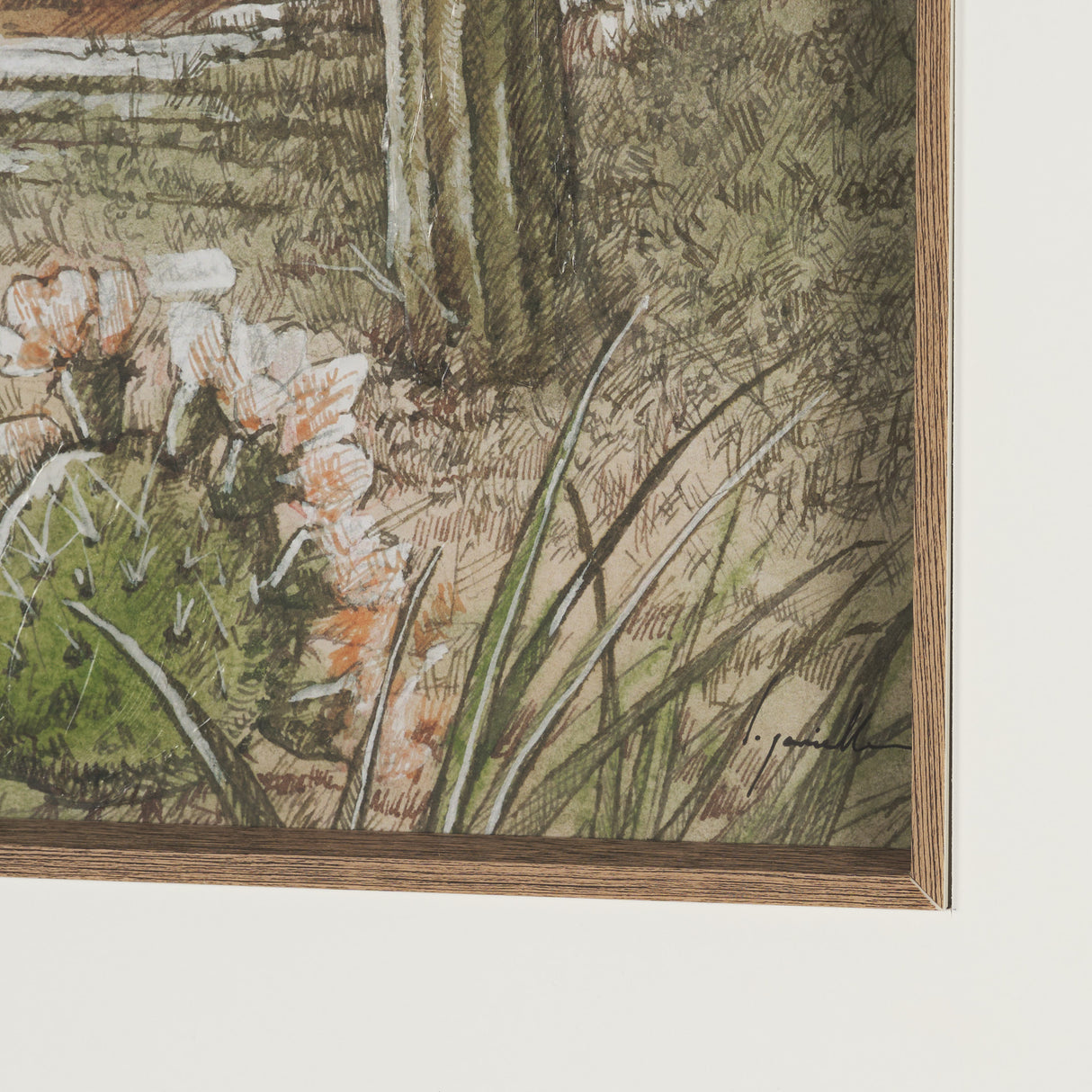 Red Rock Country III by Mercana Studio Hand-Embellished Framed Artwork Matted under Glass from Mercana - Luna Furniture