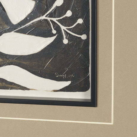 Spanish Tile Dark I by Mercana Studio Textured Framed Artwork Matted under Glass from Mercana - Luna Furniture