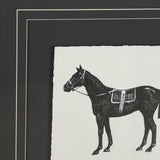 Equestrian Etching I by Mercana Studio Hand-Embellished Textured Framed Artwork Matted under Glass from Mercana - Luna Furniture