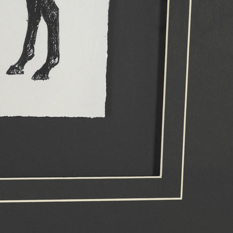 Equestrian Etching I by Mercana Studio Hand-Embellished Textured Framed Artwork Matted under Glass from Mercana - Luna Furniture