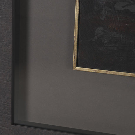 Golden Quiet I by Mercana Studio Hand-Embellished Textured Framed Artwork Matted under Glass from Mercana - Luna Furniture