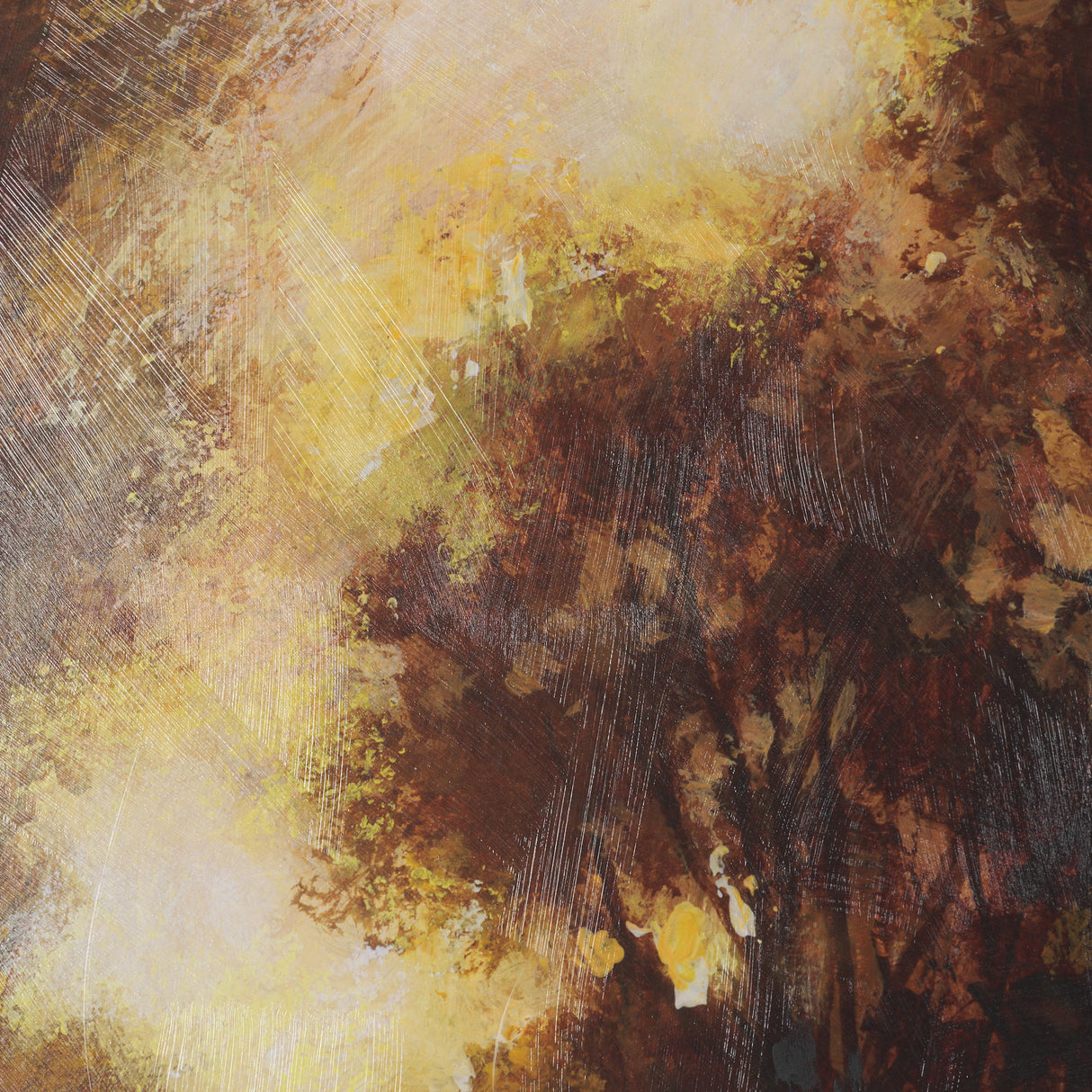 Golden Quiet I by Mercana Studio Hand-Embellished Textured Framed Artwork Matted under Glass from Mercana - Luna Furniture