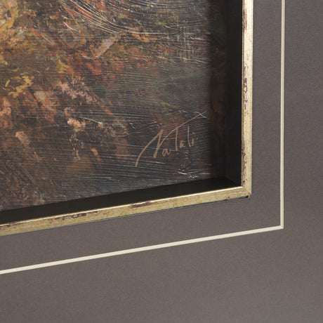 Horizon's Glow by Mercana Studio Hand-Embellished Textured Framed Artwork Matted under Glass from Mercana - Luna Furniture