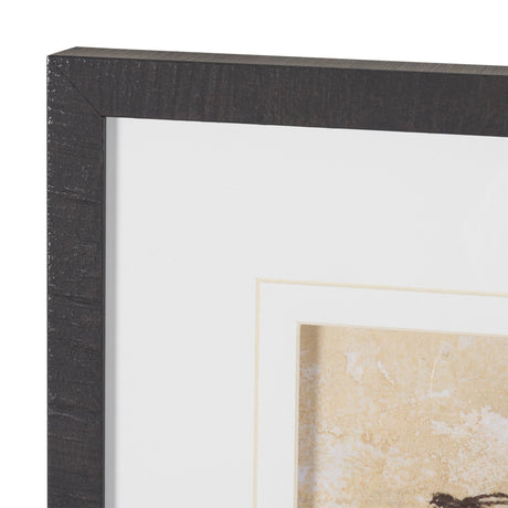 "Hat Trick" by Mercana Studio Hand-Embellished Textured Framed Artwork Matted under Glass from Mercana - Luna Furniture