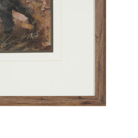 The Loyal Tracker II by Mercana Studio Textured Framed Artwork Matted under Glass from Mercana - Luna Furniture