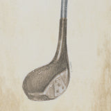 Vintage Golf Club I by Mercana Studio Hand-Embellished Textured Framed Artwork Matted under Glass from Mercana - Luna Furniture