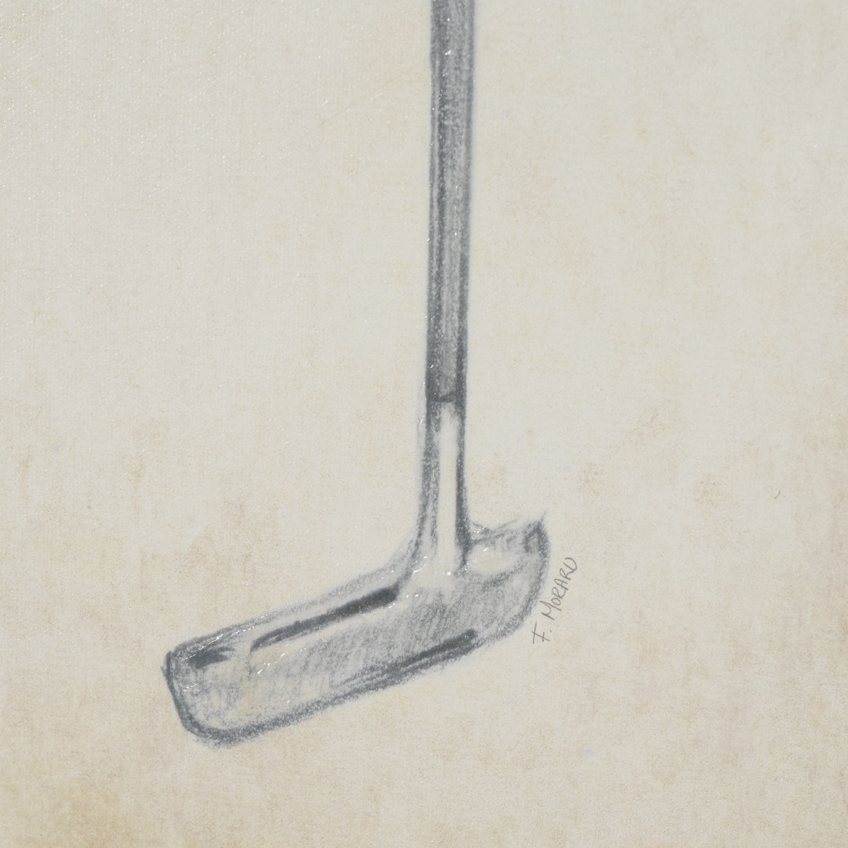 Vintage Golf Club II by Mercana Studio Hand-Embellished Textured Framed Artwork Matted under Glass from Mercana - Luna Furniture