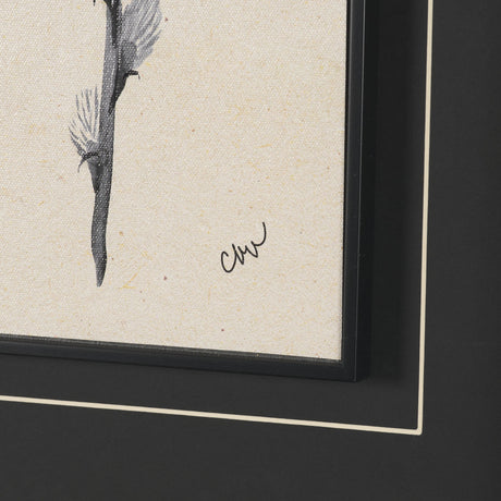 Pussy Willow by Cristina Bartl Villa Hand-Embellished Textured Framed Artwork Matted under Glass from Mercana - Luna Furniture