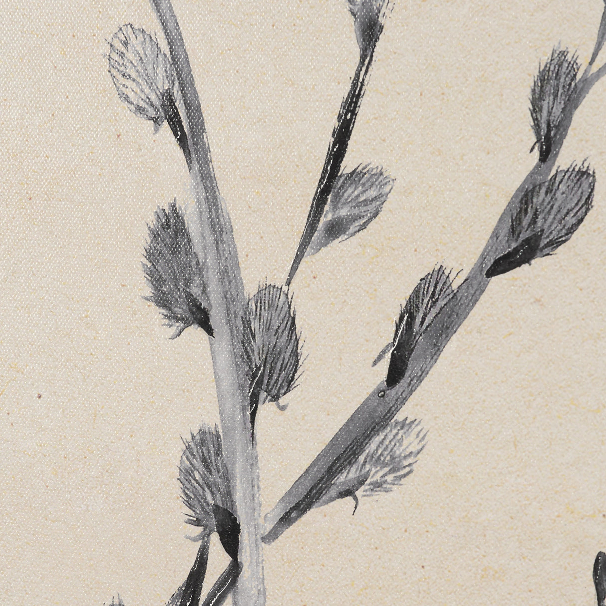 Pussy Willow by Cristina Bartl Villa Hand-Embellished Textured Framed Artwork Matted under Glass from Mercana - Luna Furniture