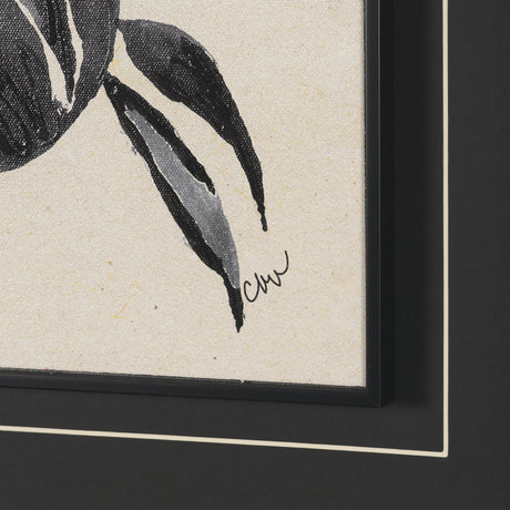 Orange Tree by Cristina Bartl Villa Hand-Embellished Textured Framed Artwork Matted under Glass from Mercana - Luna Furniture